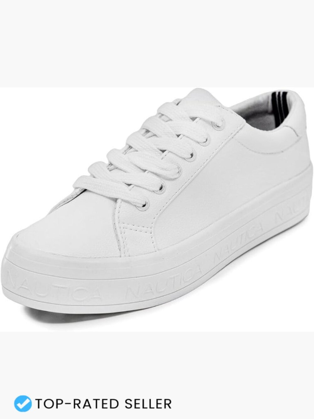 Platform Fashion Sneakers Trendy Thick Sole Lace-Up Comfortable Vegan Leather